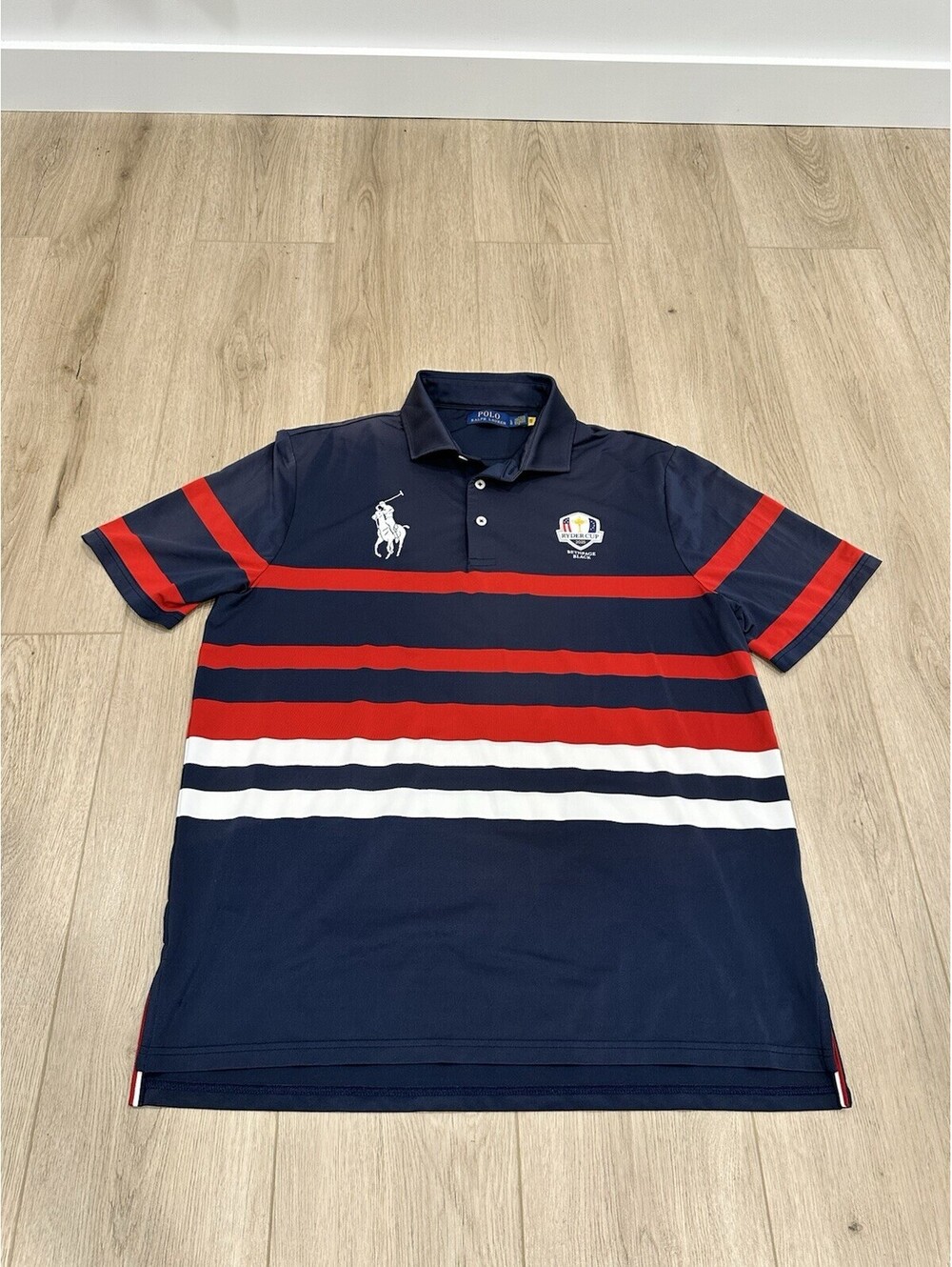 POLO Ralph Lauren 2025 Ryder Cup Volunteer Polo Shirt Large Bethpage Black